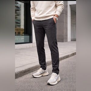 APL Athletic Propulsion Labs  Wool Trousers Charcoal Men L Tailored Pants NWT